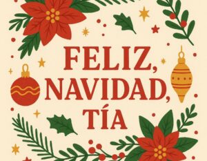 Feliz navidad tia